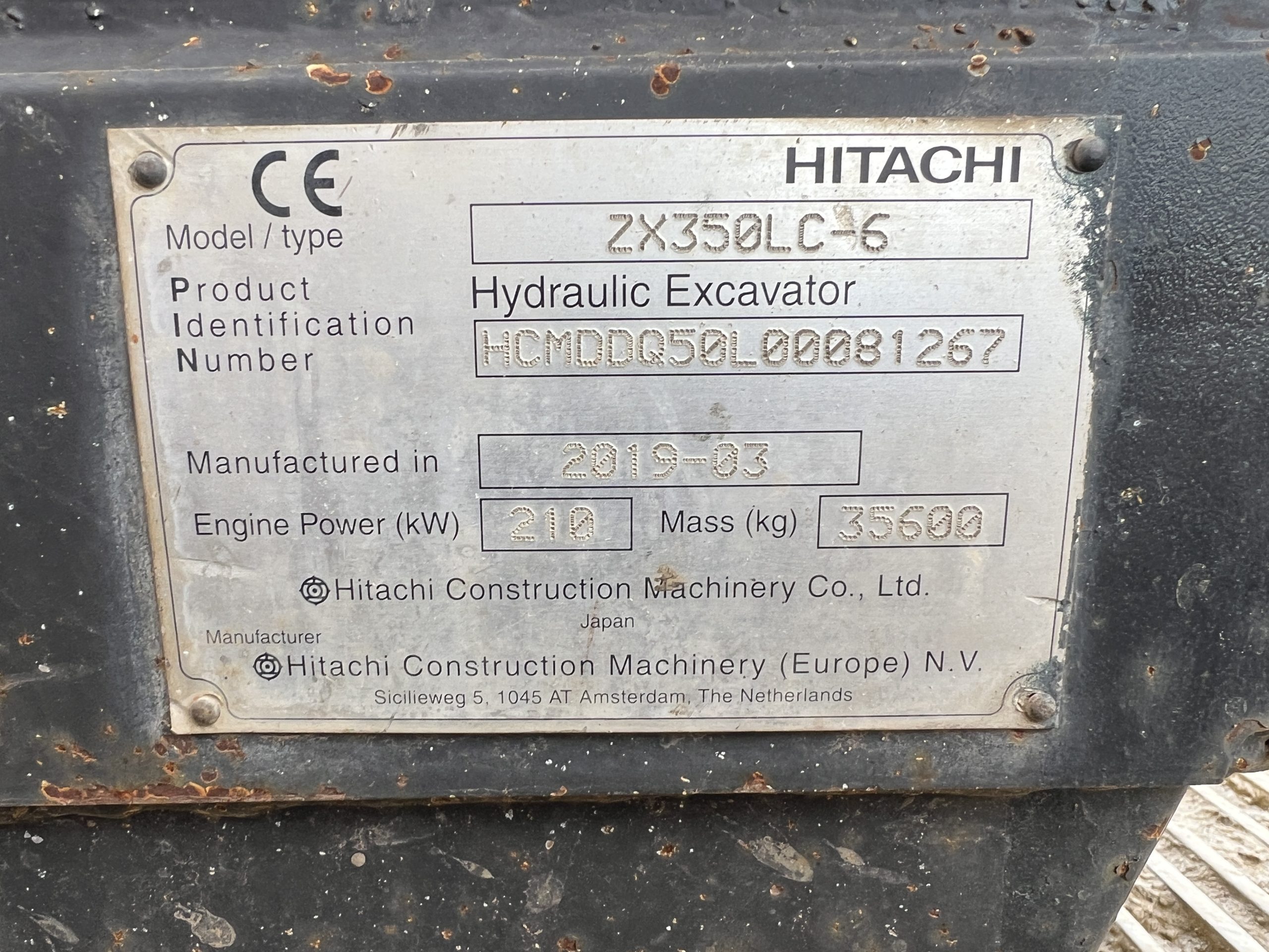 HITACHI ZX350LC-6 2019 - used plant for sale at J Hawes Ltd - view 26