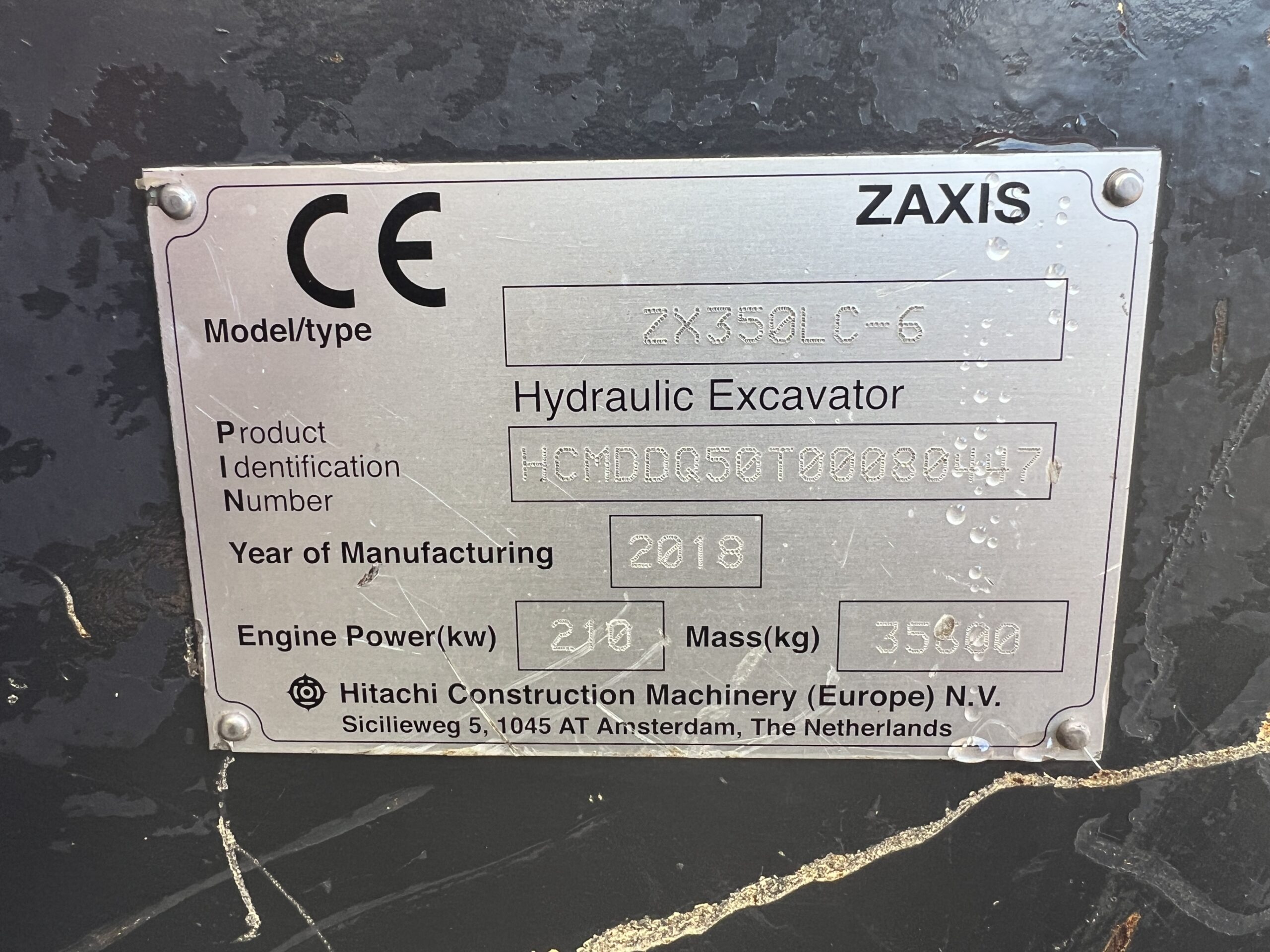 HITACHI ZX350LC-6 2018 - used plant for sale at J Hawes Ltd - view 21
