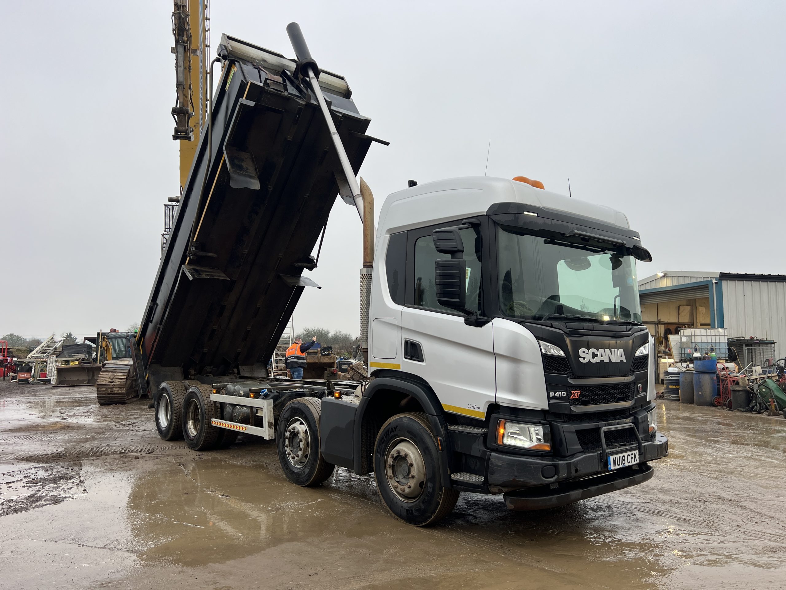 SCANIA XT P410 TIPPER 2018 - used trucks for sale at J Hawes Ltd - view 10