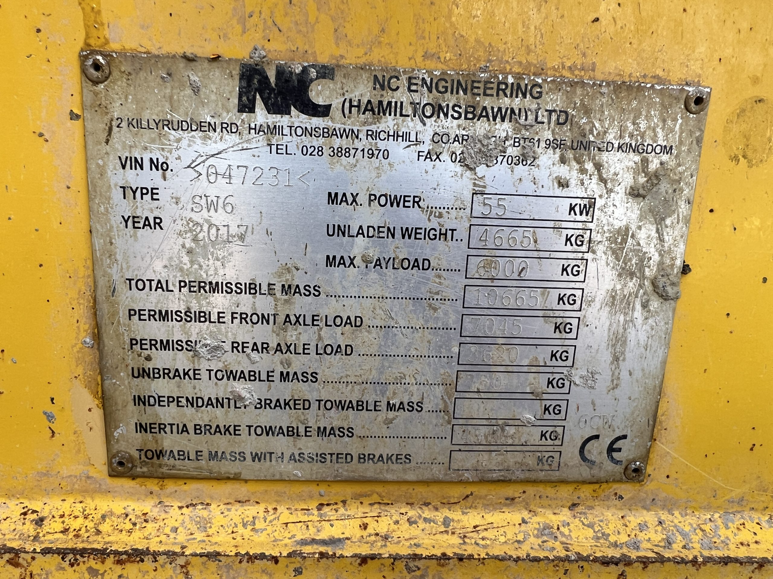 NC SW6 DUMPER 2017 - used plant for sale at J Hawes Ltd - view 13
