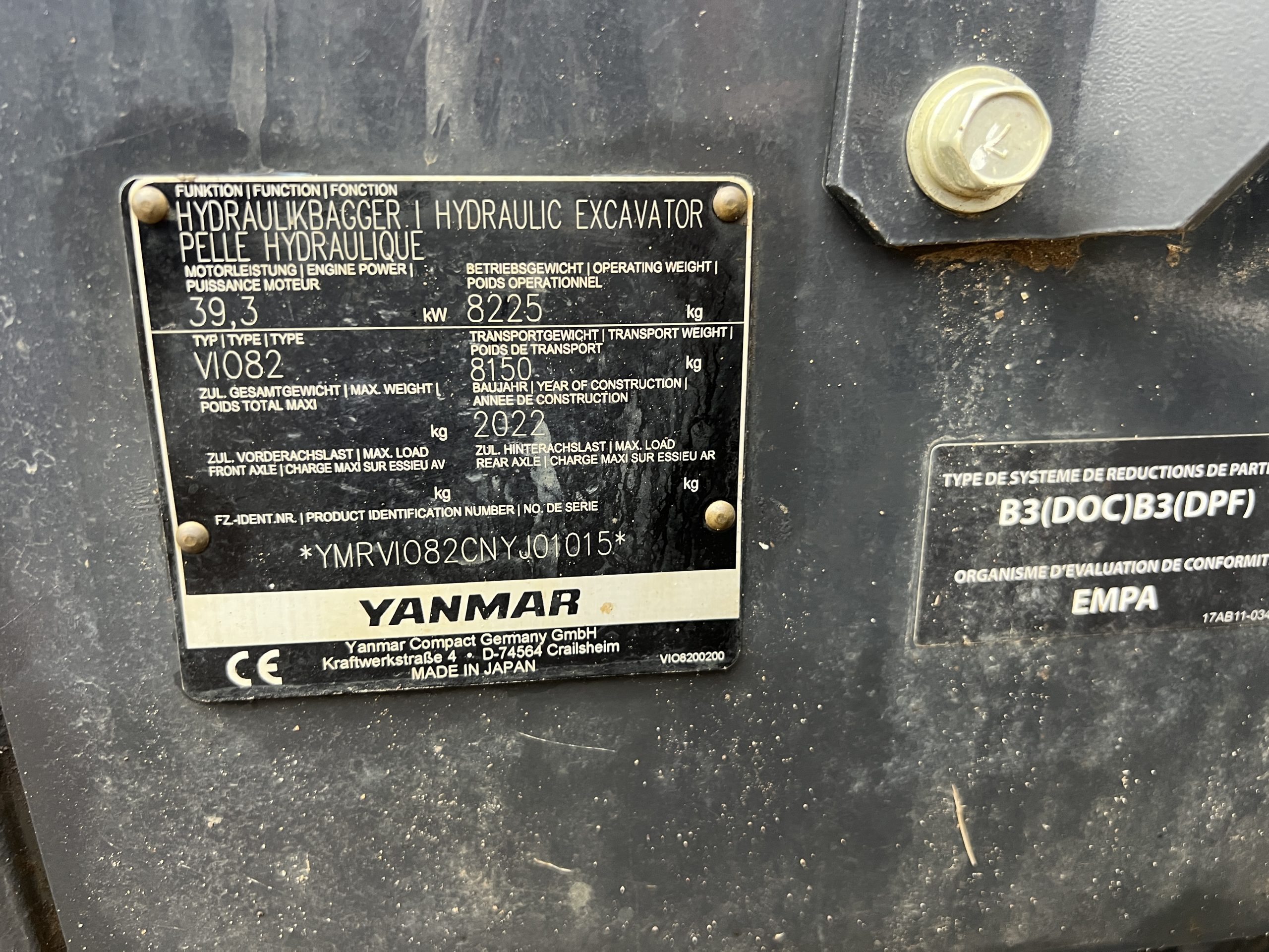 YANMAR VIO82 2022 - used plant for sale at J Hawes Ltd - view 12