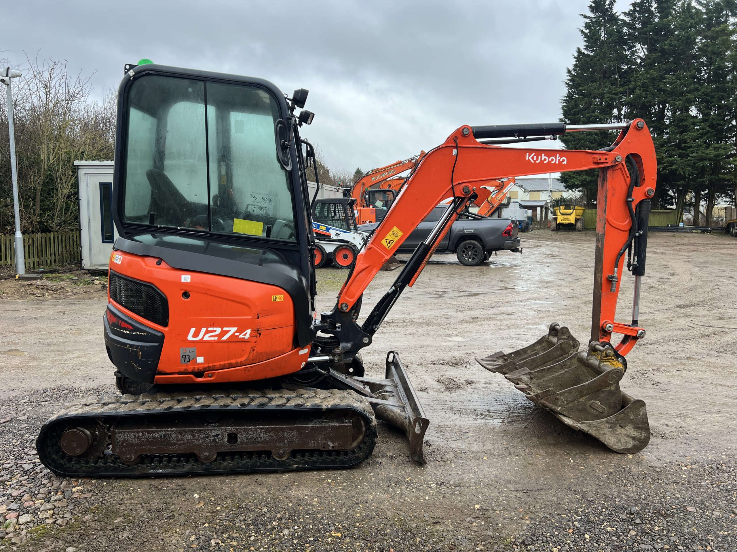 KUBOTA U27-4 MINI DIGGER 2017 - used plant for sale at J Hawes Ltd - view 5