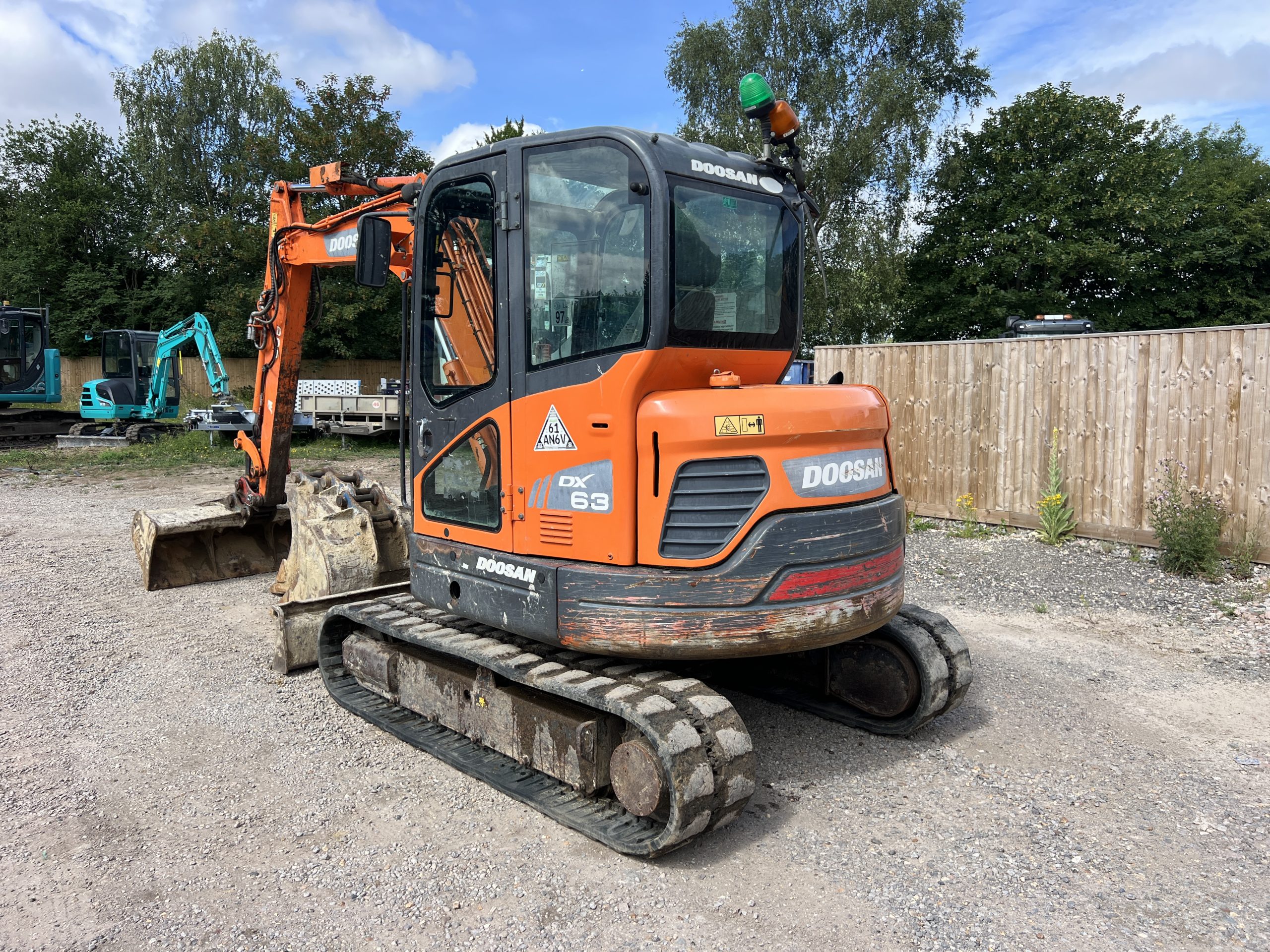 6 TON DOOSAN DX63-3 2016 - used plant for sale at J Hawes Ltd - view 7
