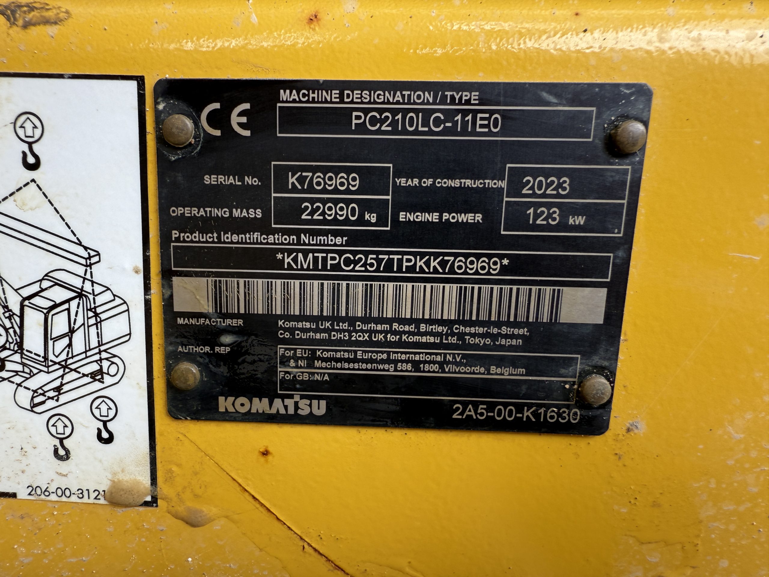 KOMATSU PC210LC-11EO 2023 - used plant for sale at J Hawes Ltd - view 23