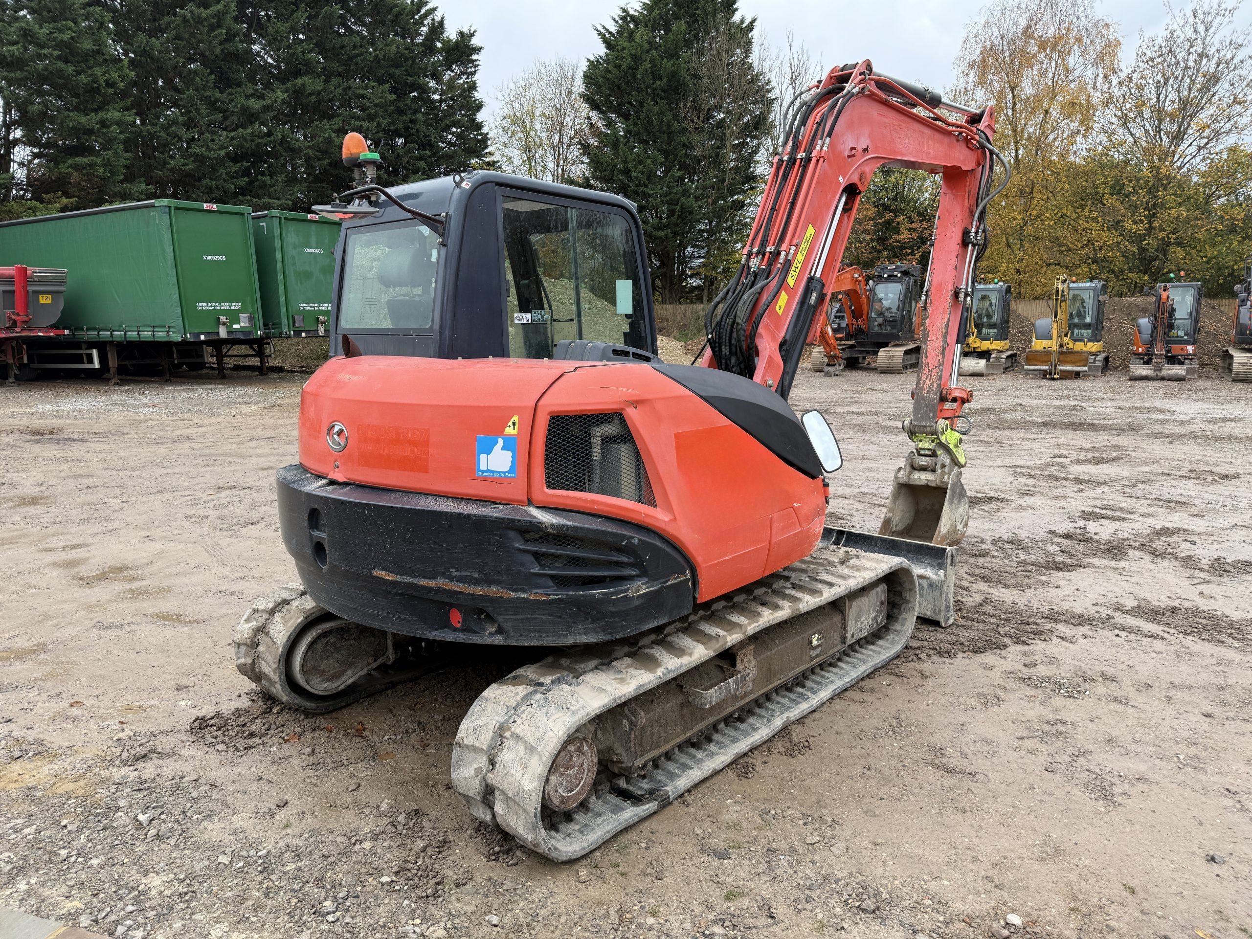8T KUBOTA KX080-4 - used plant for sale at J Hawes Ltd - view 4