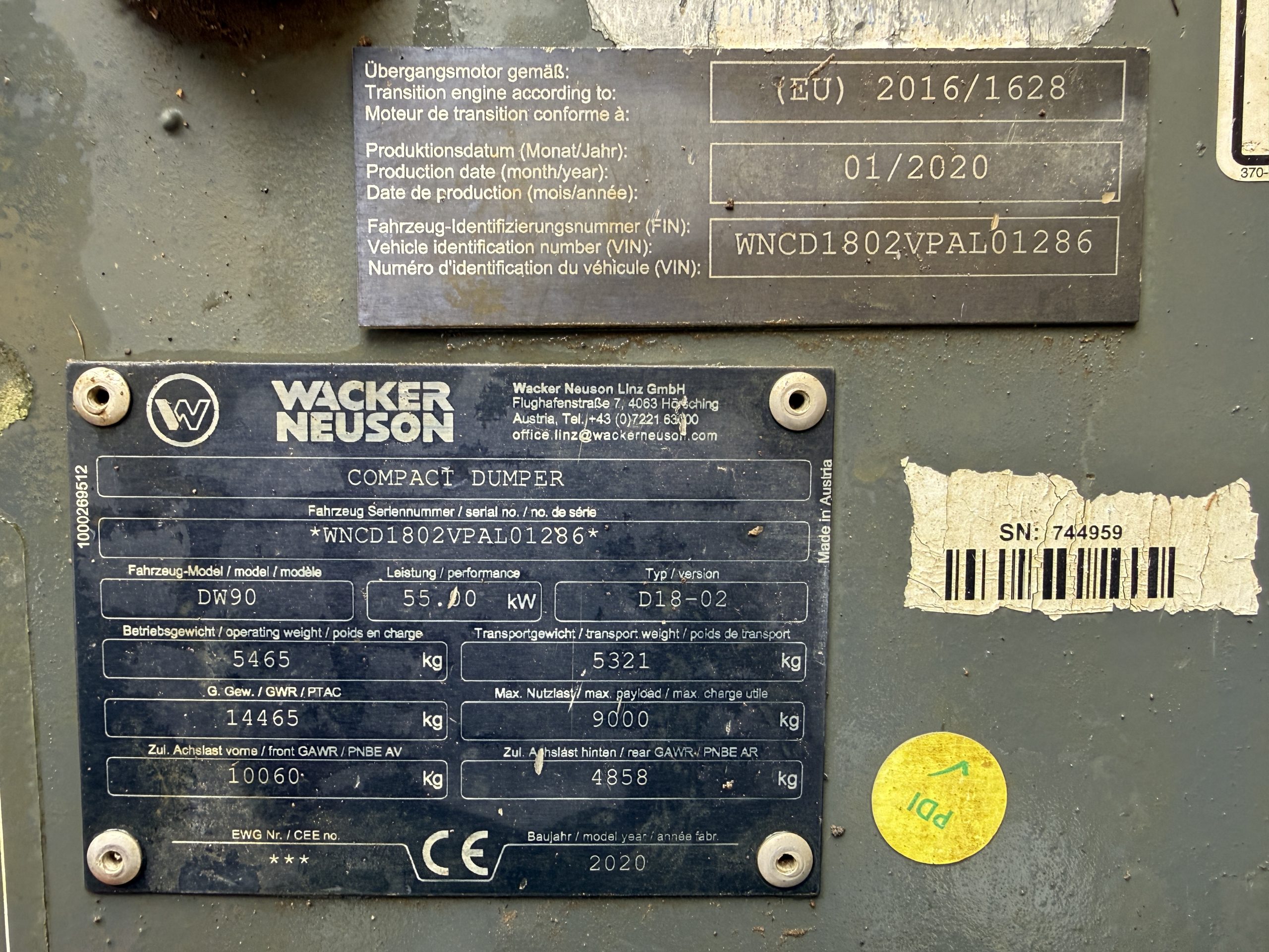 WACKER NEUSON DW90 2020 - used plant for sale at J Hawes Ltd - view 11