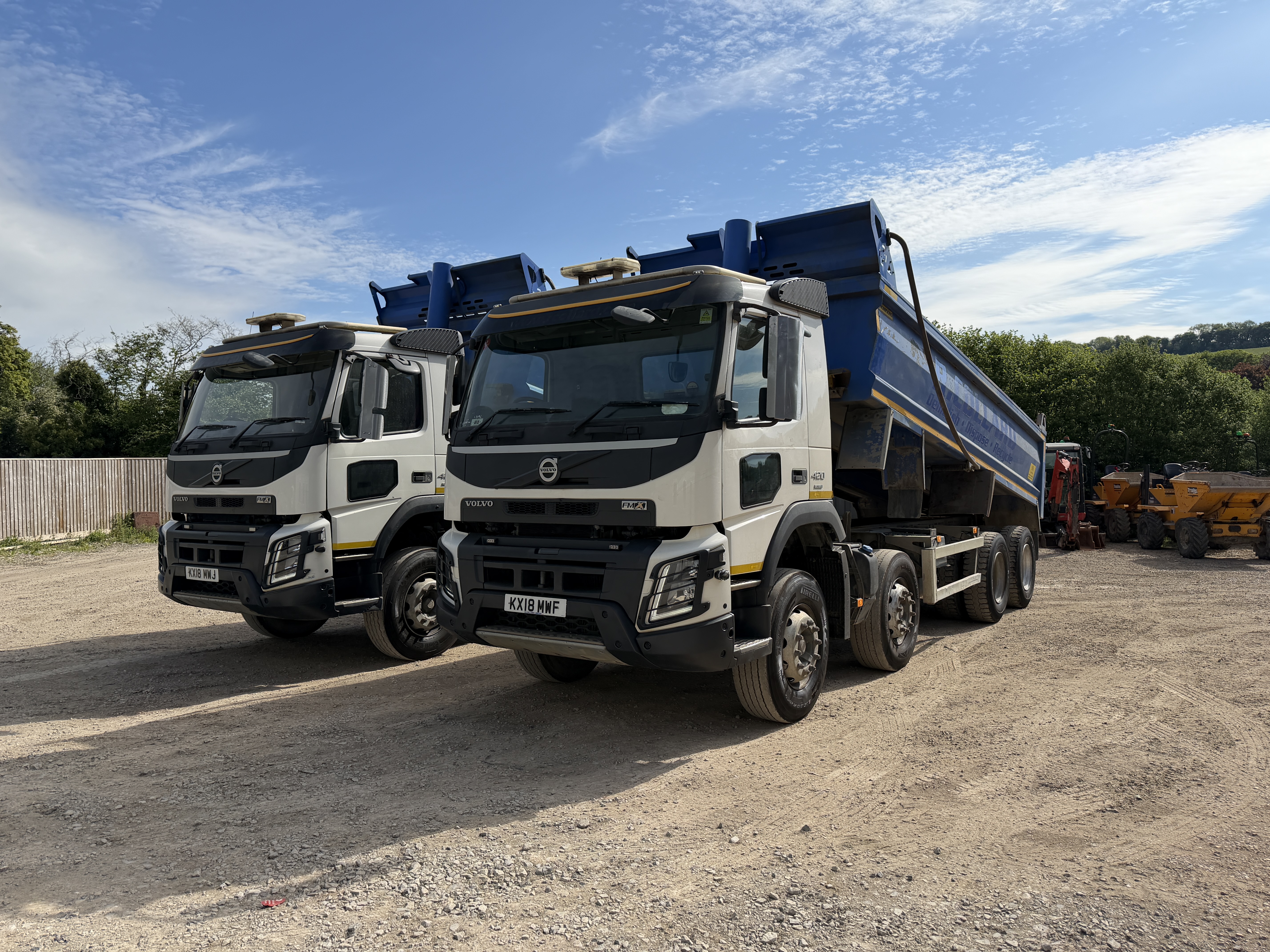 VOLVO FMX420 TIPPERS 2018 - used trucks for sale at J Hawes Ltd
