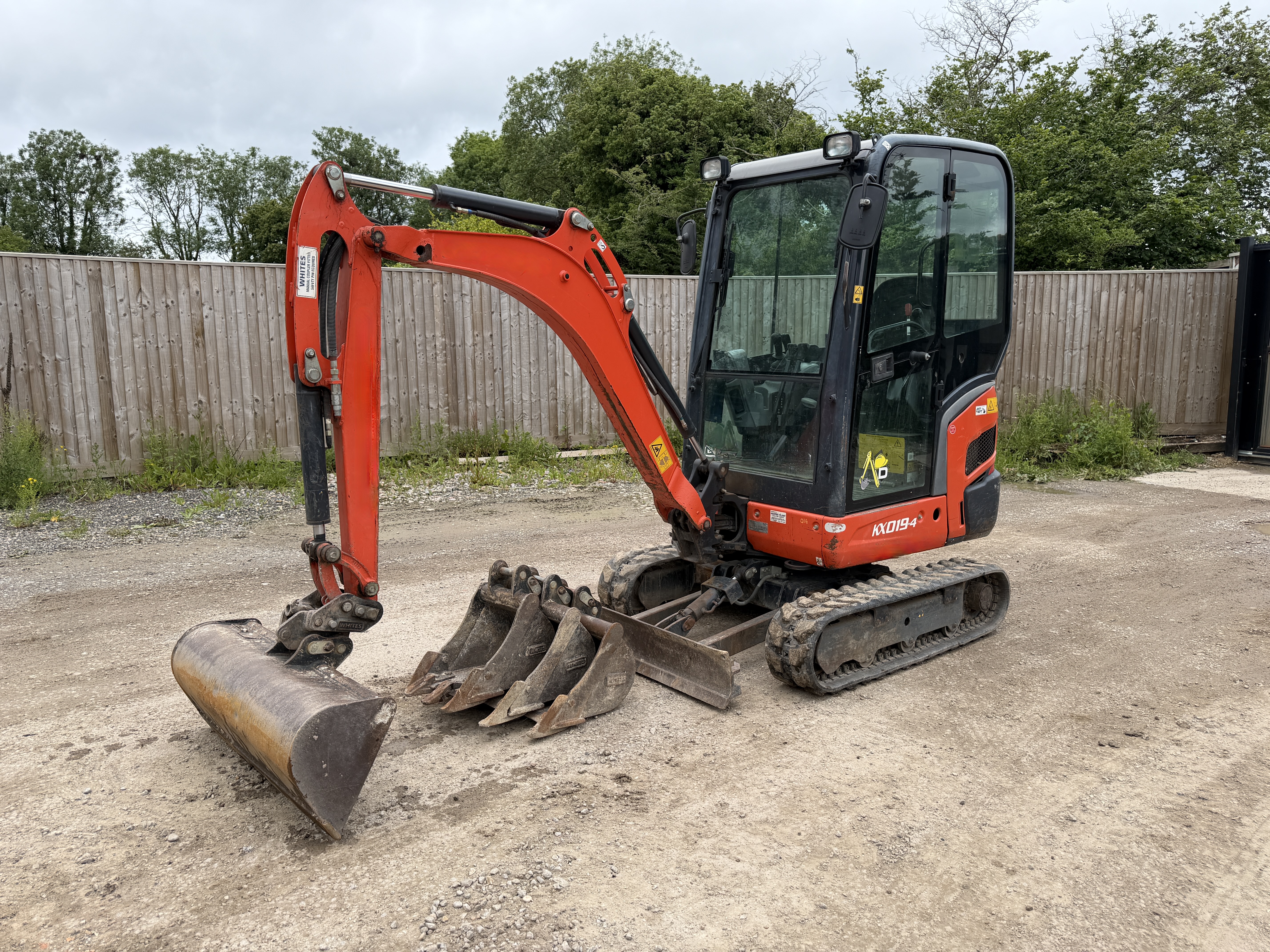 KUBOTA KX019 FULL CAB 2017 - used plant for sale at J Hawes Ltd - view 6