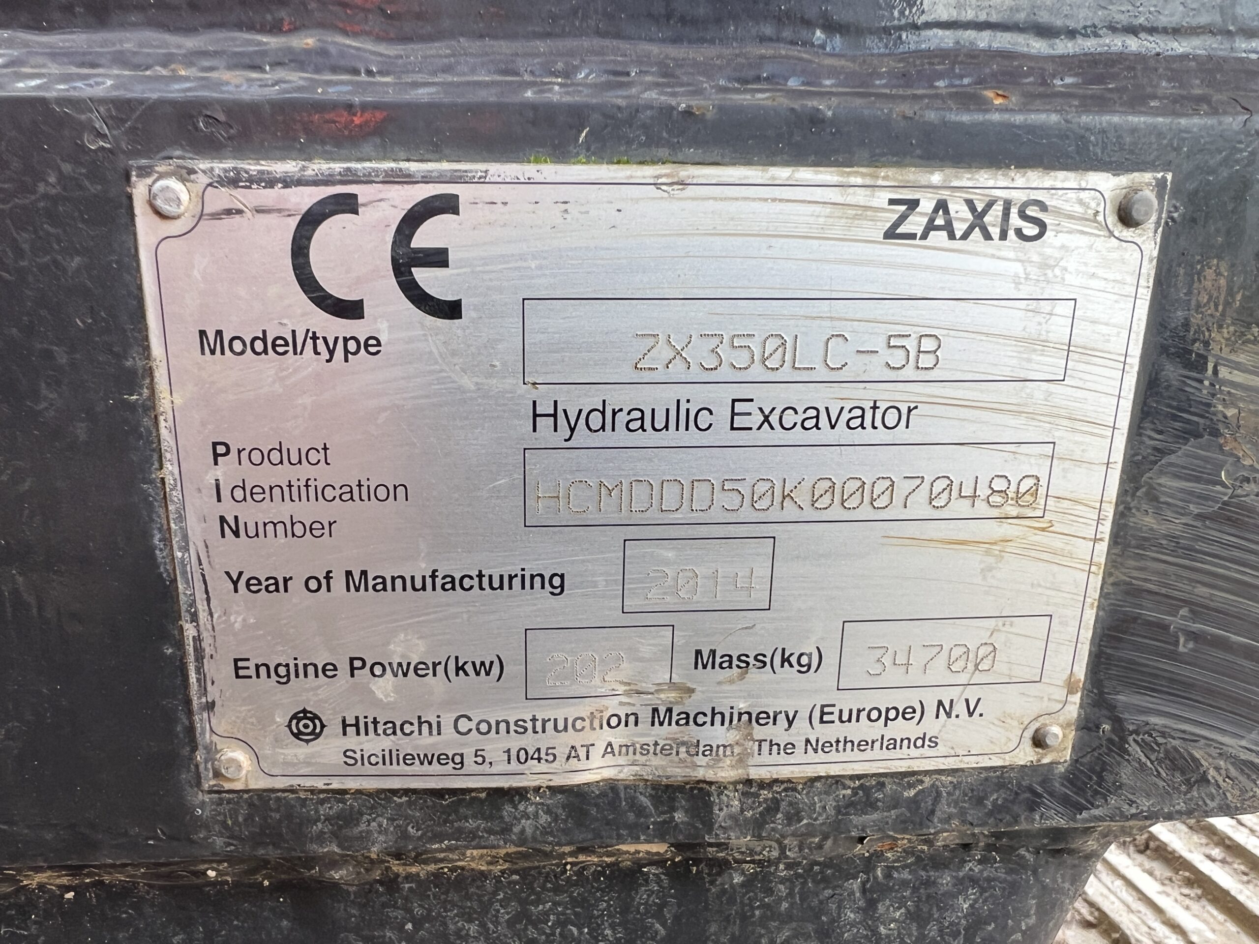 HITACHI ZX350LC-5 2014 - used machine for sale at J Hawes Ltd - view 22